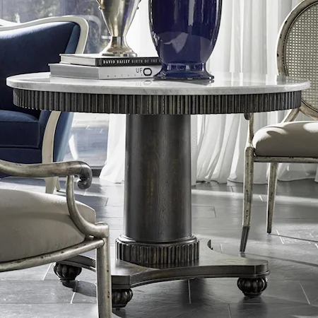 Fallon Center Table with Carrera Marble Top